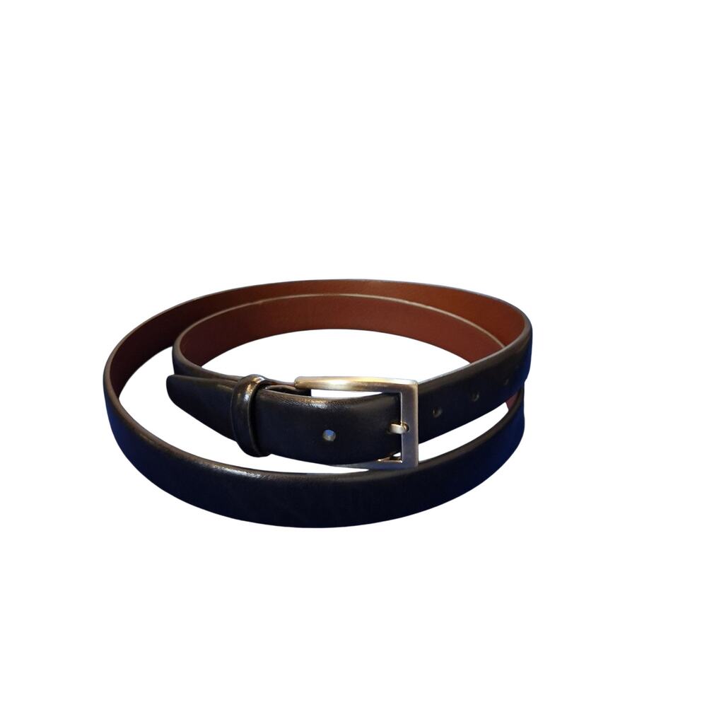 Jos. A. Bank Mens Black Leather Belt Size 50 Career Office Church Event Wedding